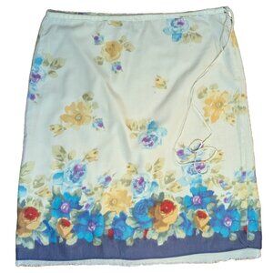 Lucky Brand Floral Cotton Summer Skirt Sz M